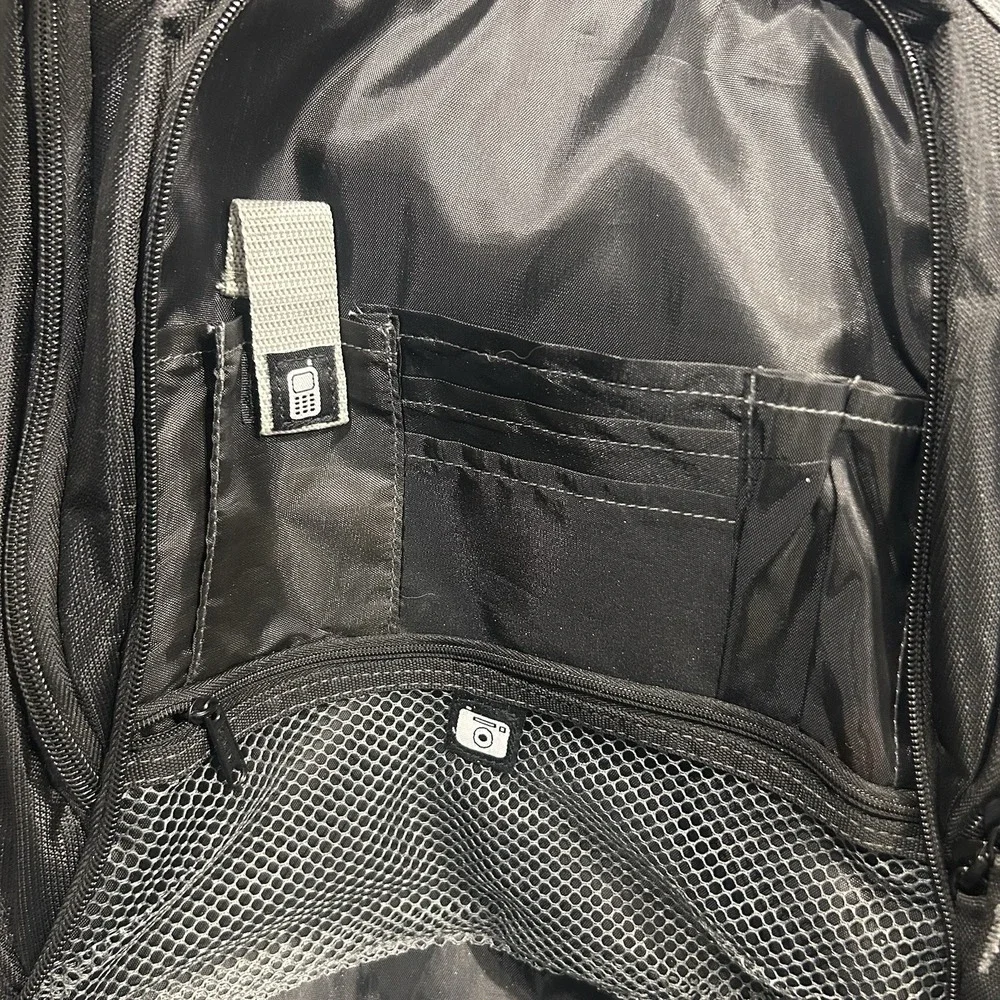 HP  Laptop  Pouch Carrying Backpack Travel Work Black Grey TSA Friendly